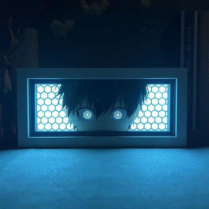 Yoichi Isagi GlowFrame - Blue Lock - Framed Wall Art by Zyko 