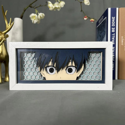 Yoichi Isagi GlowFrame - Blue Lock - Framed Wall Art by Zyko 
