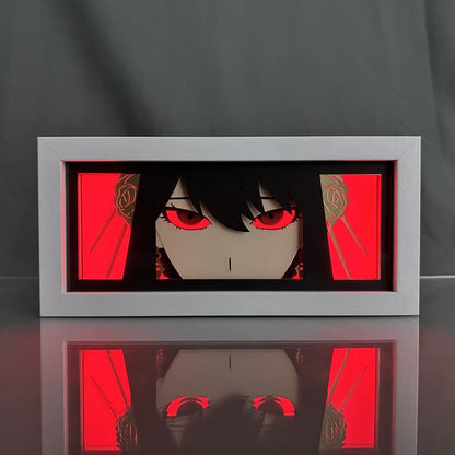 Yor Forger GlowFrame - Spy x Family - Framed Wall Art by Zyko 