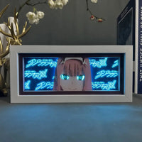 Zero Two GlowFrame - Darling in the FranXX - Framed Wall Art by Zyko 