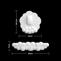 Dimension guide of foam wrist rest shown on black background, referencing ergonomic wrist rest for keyboard and cute kawaii room ideas use.