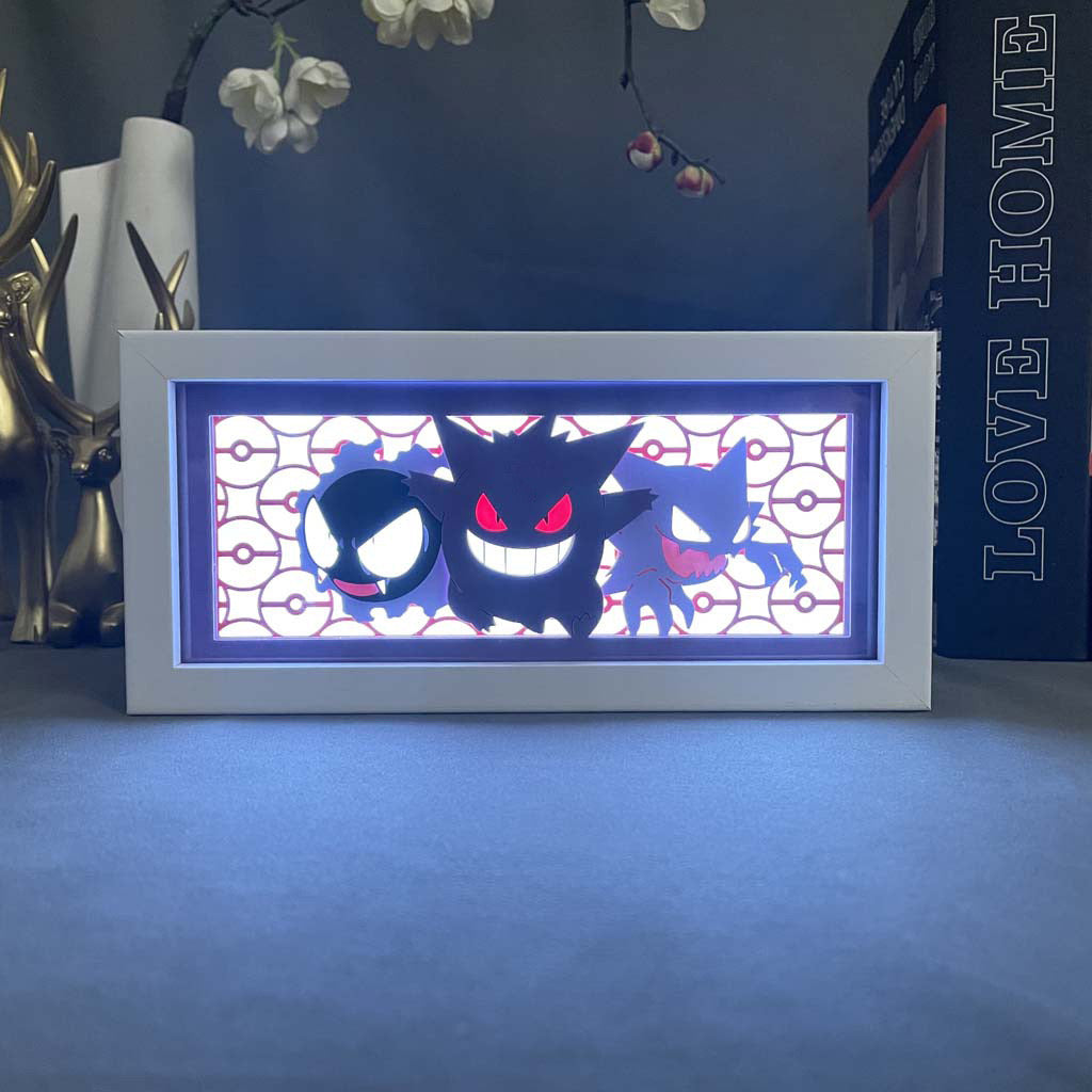 Gengar X Ghastly X Haunter GlowFrame - Pokemon