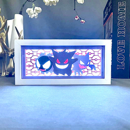 Gengar X Ghastly X Haunter GlowFrame - Pokemon