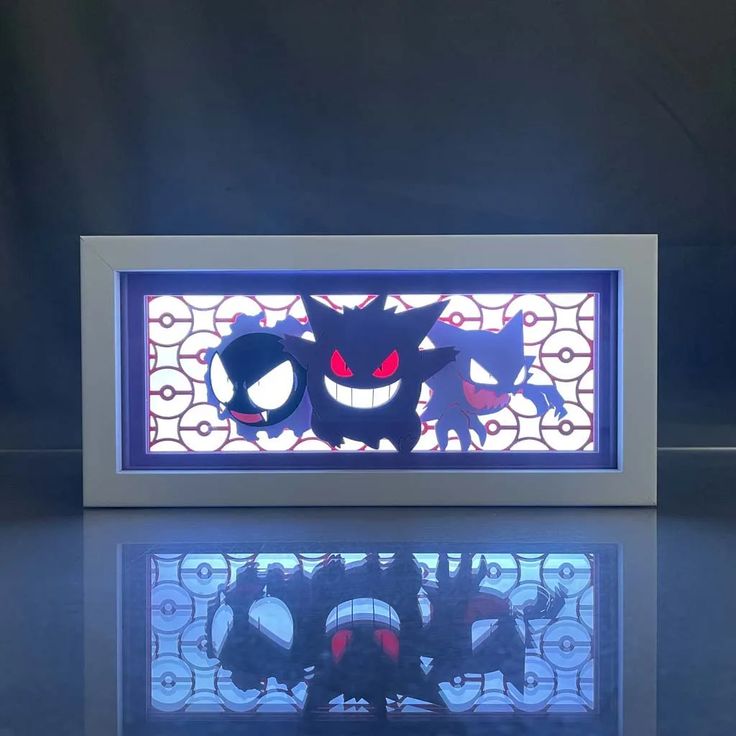 Gengar X Ghastly X Haunter GlowFrame - Pokemon