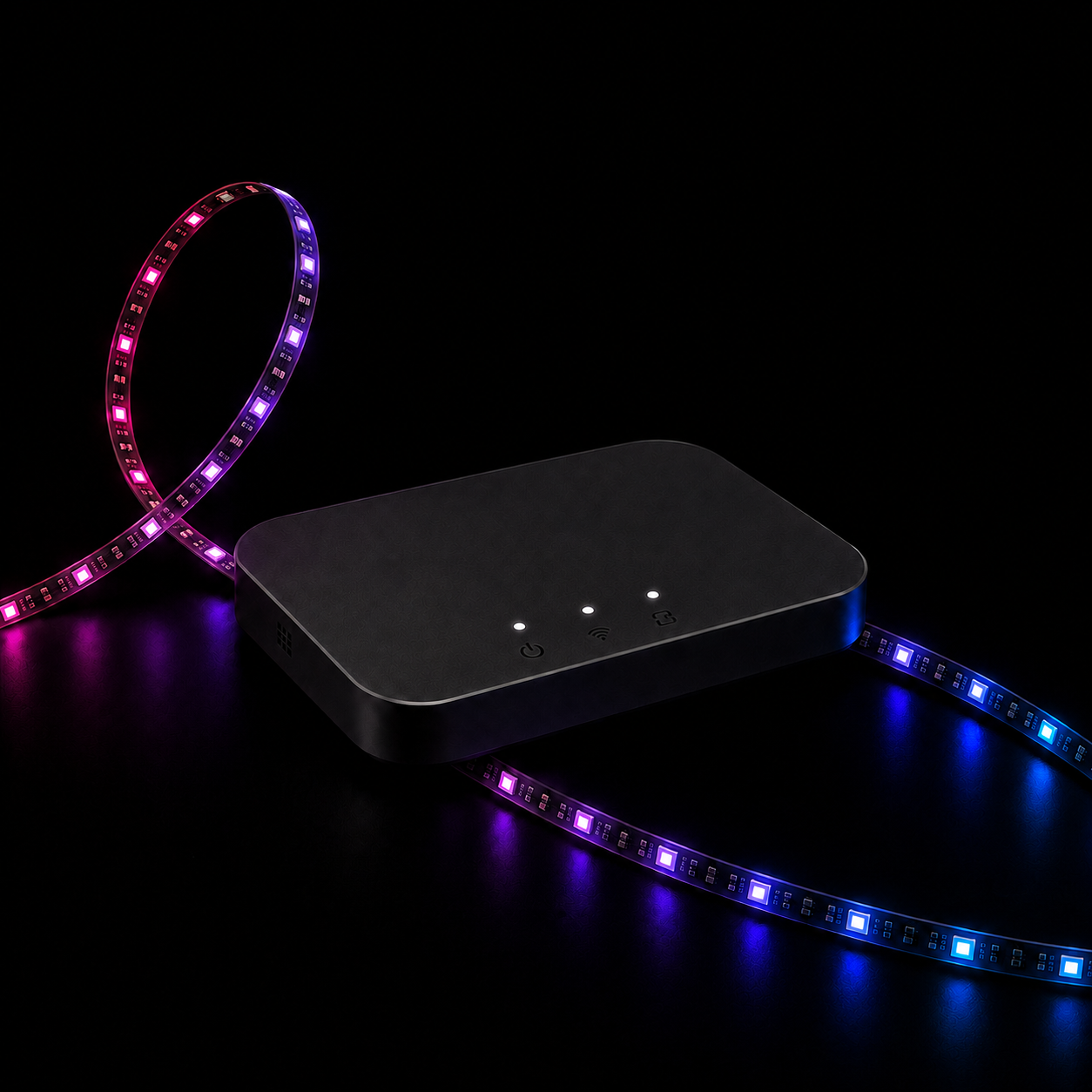 HDMI sync box TV backlight kit with RGB LED strip lighting