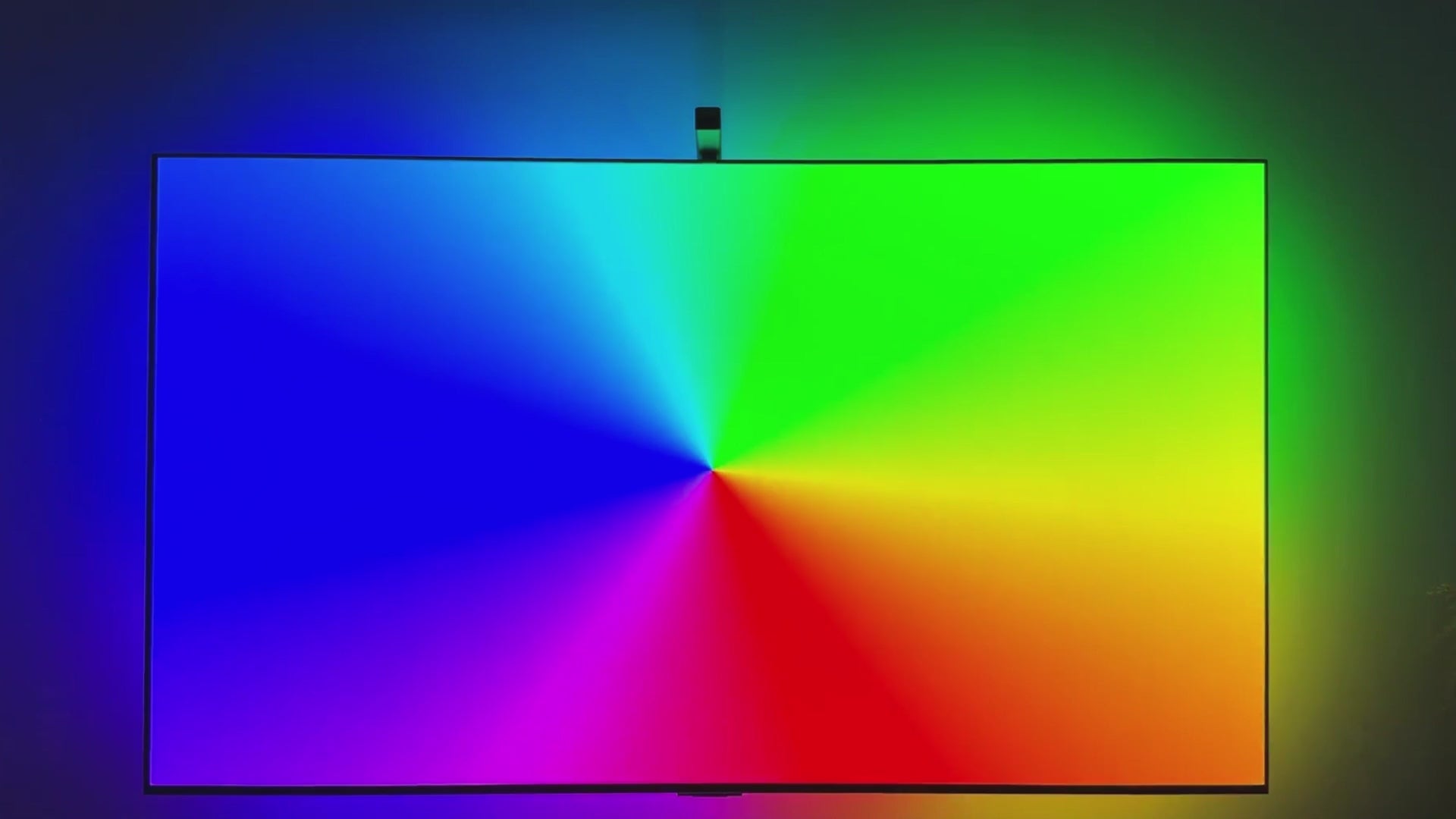 Video demonstrating the Atmos TV Backlight using screen sync RGB lighting to create a more immersive home cinema, gaming and entertainment experience.