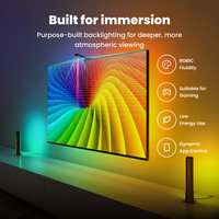 RGBIC strip lights for TV displaying smooth colour transitions