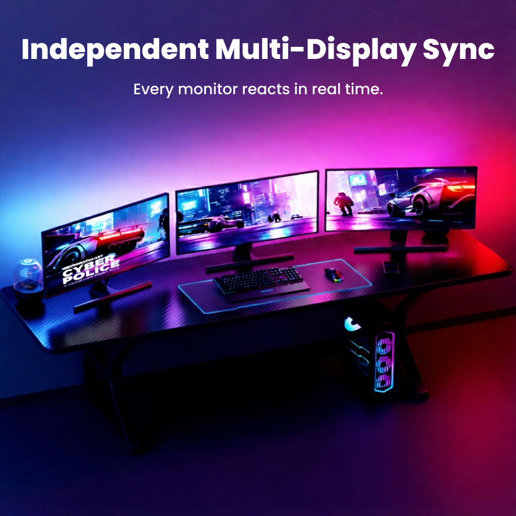 RGBIC LED Strip Lights for Monitors and Gaming by Zyko