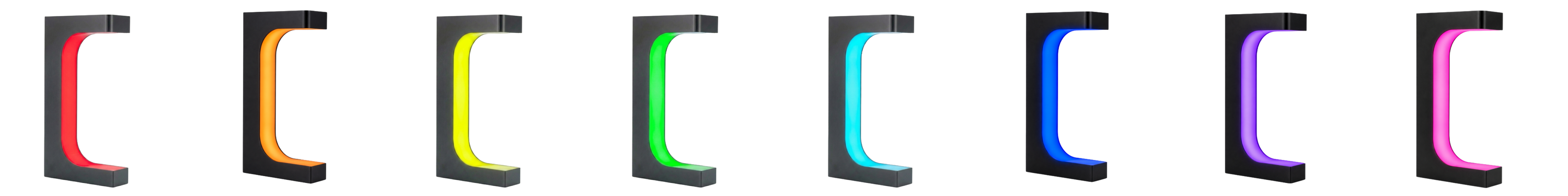 Video demonstrating a wireless levitation headphone display, showcasing a floating gaming headset as a premium desk accessory and setup centrepiece.