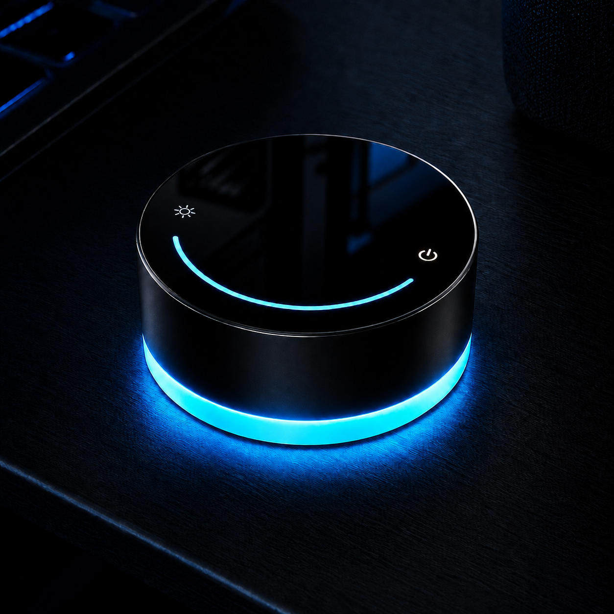 Wireless rechargeable controller for adjusting the monitor light bar
