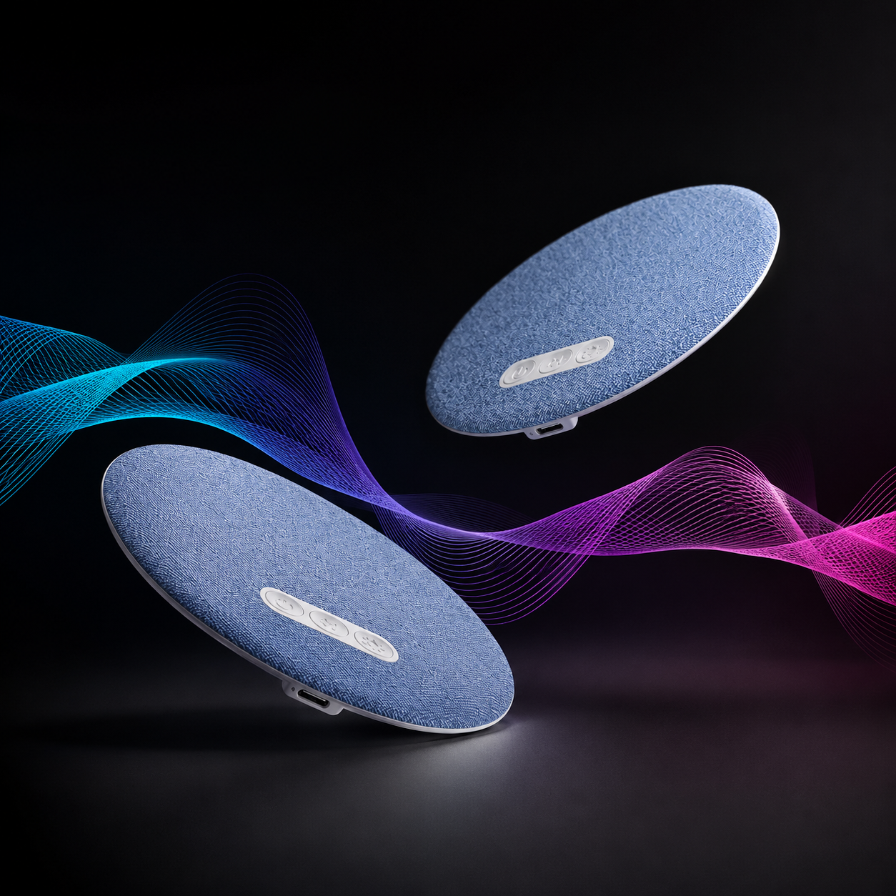 X3 pillow speaker on a dark background for comfortable night-time listening in bed