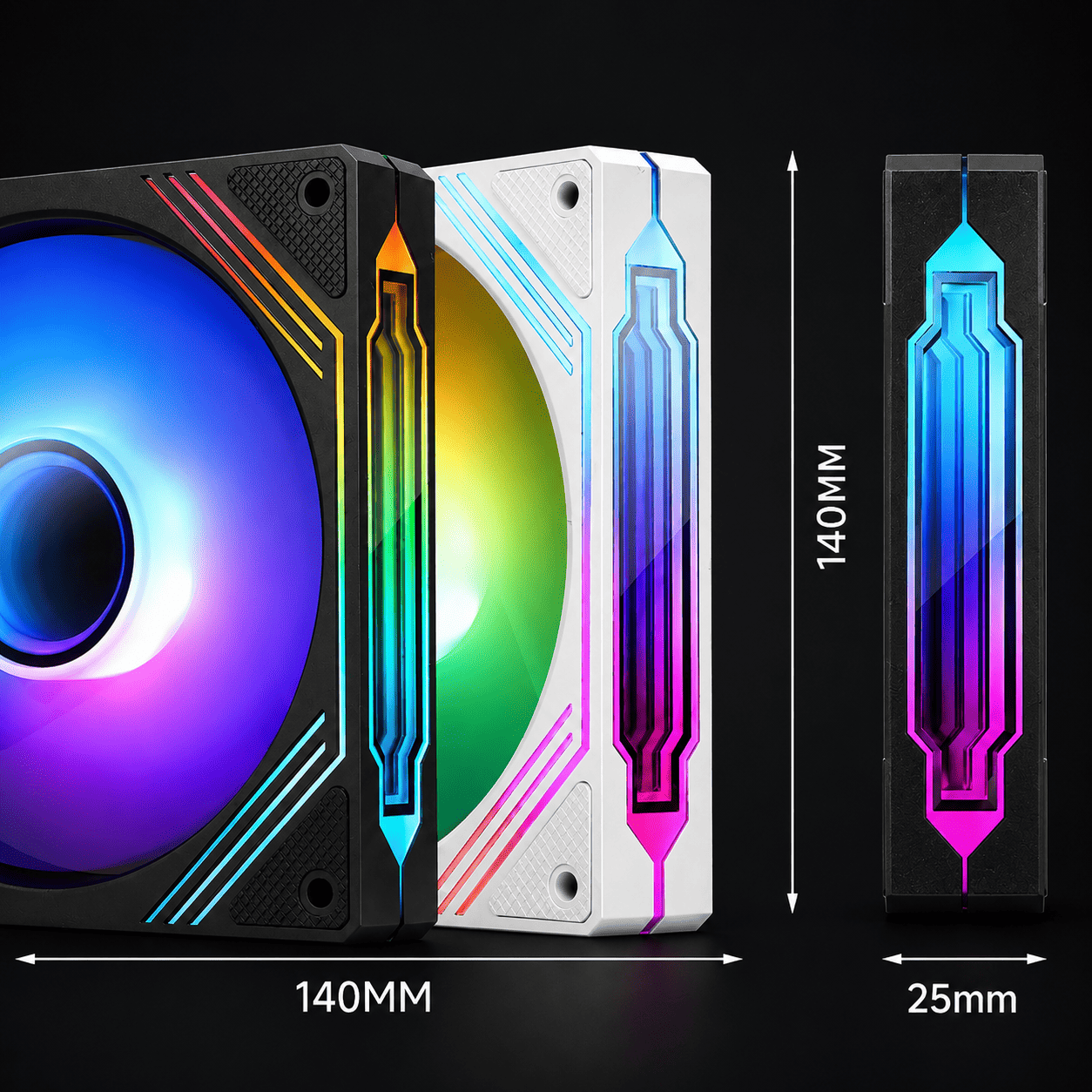Zyko Aero 140mm ARGB Case Fan - Zyko -