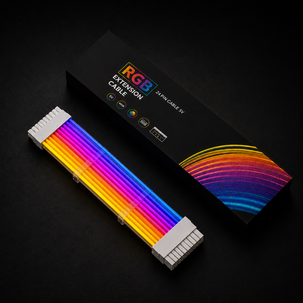 Zyko RGB 24-pin motherboard cable extension with retail box