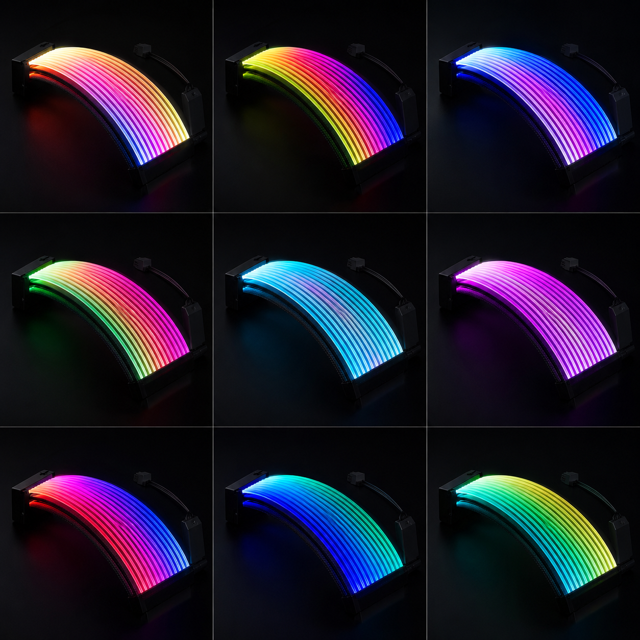 Zyko RGB Triple 8-Pin to 16-Pin GPU Cable Extension - Zyko -