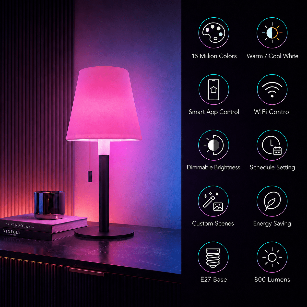 Zyko Smart RGB+CCT E14 Candle Bulb - Zyko -